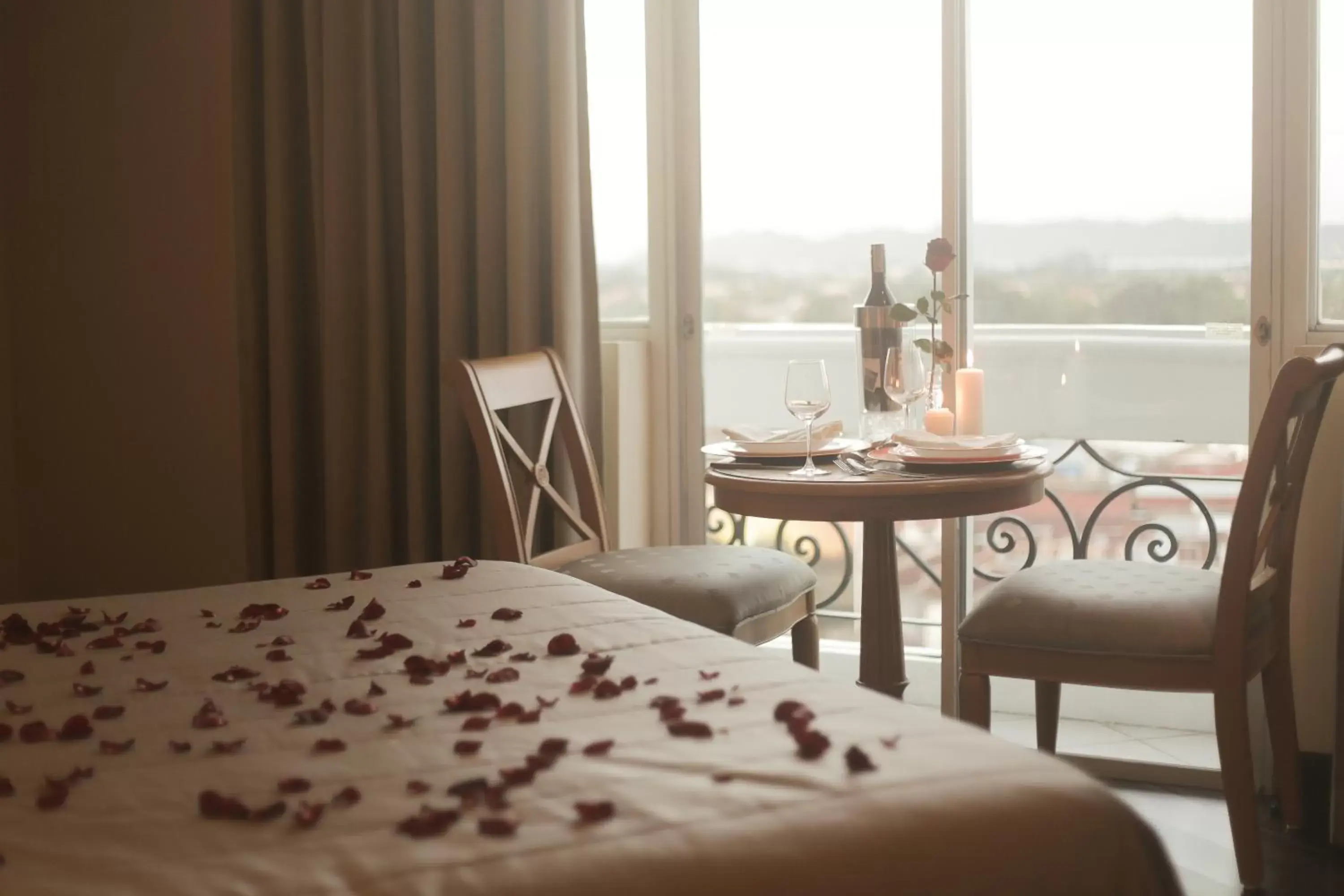 Bed in The Grand Dame Hotel